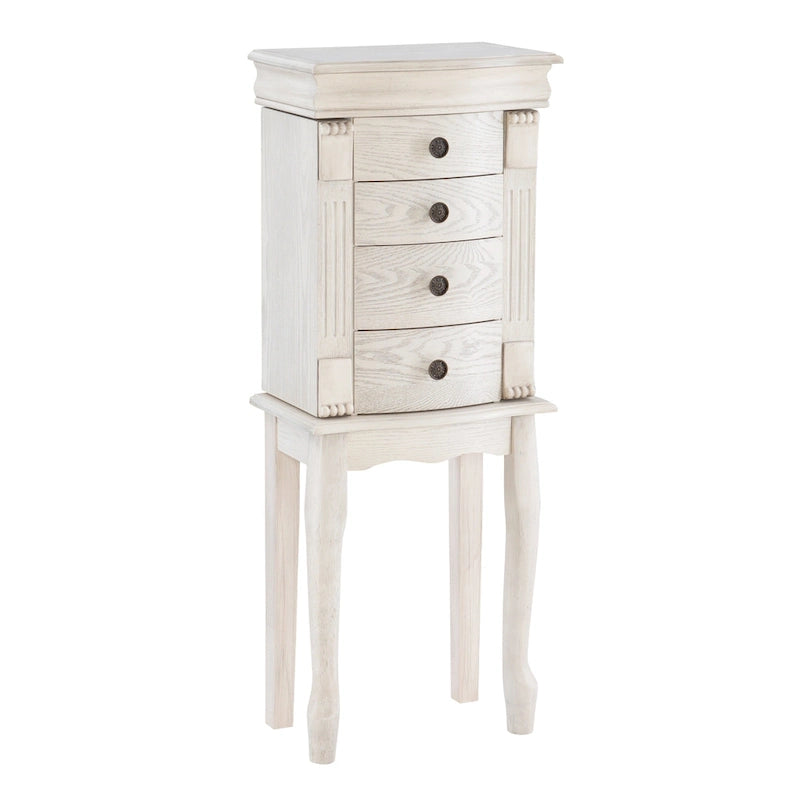 Armoire à bijoux avec tiroirs de rangement - 35,25 - Crème