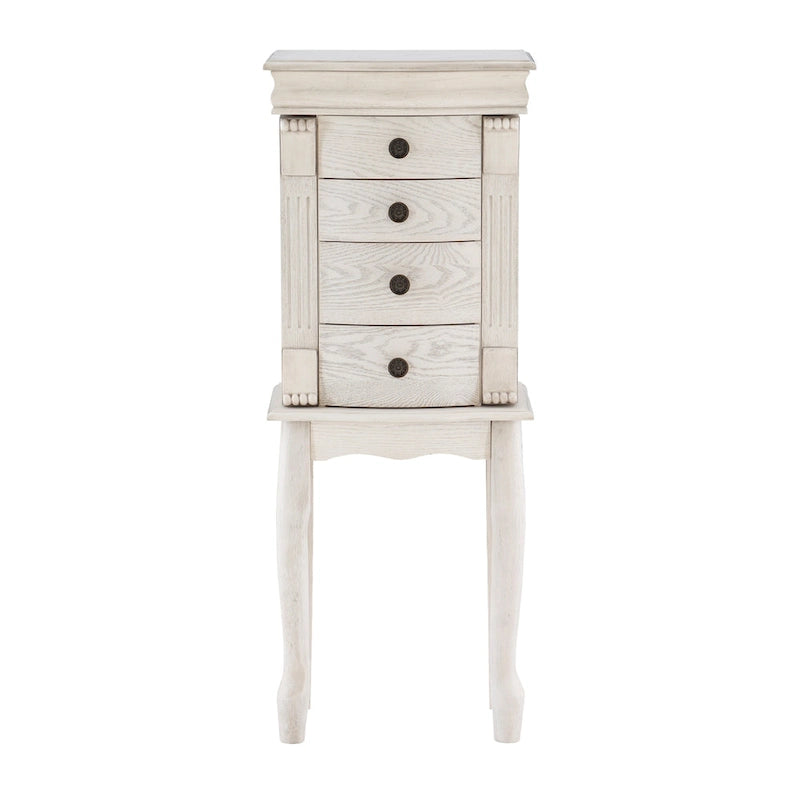 Armoire à bijoux avec tiroirs de rangement - 35,25 - Crème