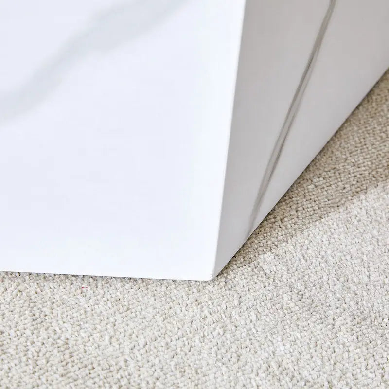 Table basse hexagonale, table basse texturée avec tapis de pied antidérapant, table d'appoint de salon pour petit espace