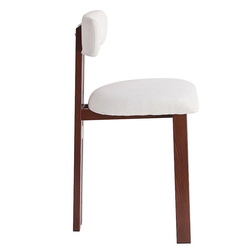 Tabourets de comptoir rembourrés ronds de 26,5 po, ensemble de 2 chaises de bar à dossier bas avec cadre en métal noir