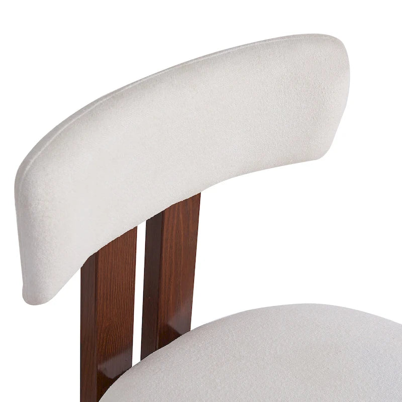 Tabourets de comptoir rembourrés ronds de 26,5 po, ensemble de 2 chaises de bar à dossier bas avec cadre en métal noir