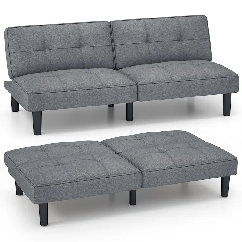 Canapé-lit futon convertible pliable avec 6 positions réglables - Voir les détails