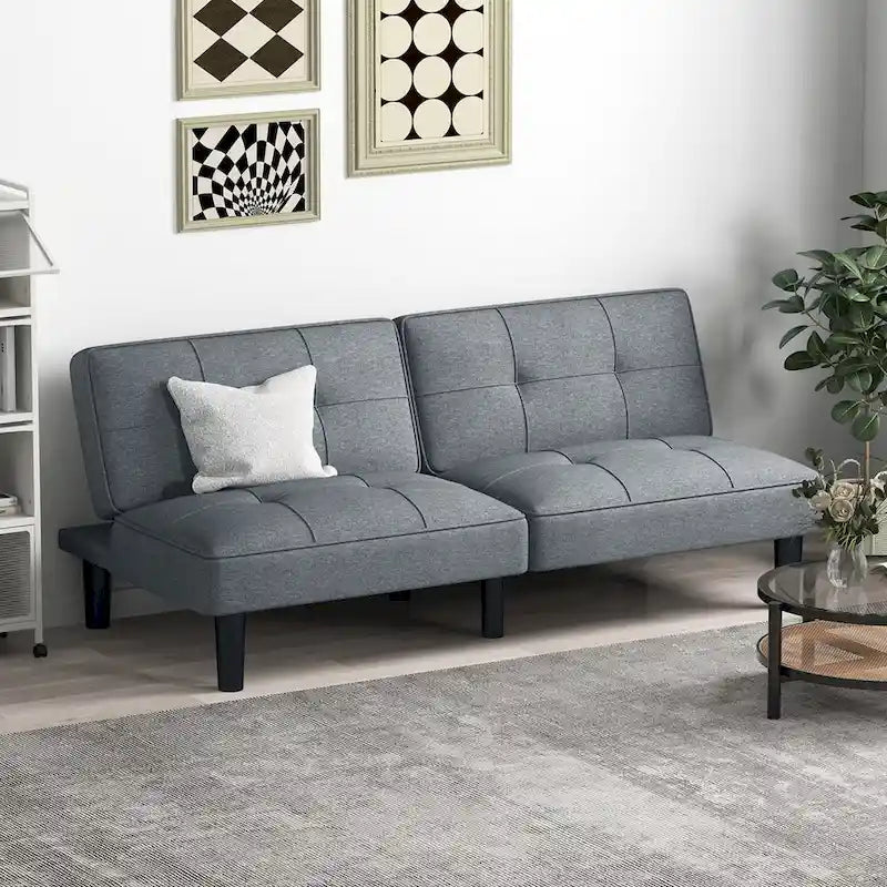 Canapé-lit futon convertible pliable avec 6 positions réglables - Voir les détails