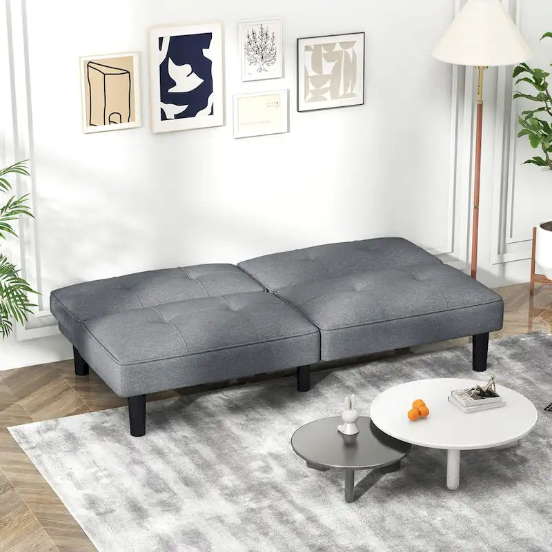 Canapé-lit futon convertible pliable avec 6 positions réglables - Voir les détails