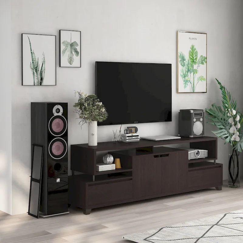 Console TV multifonctionnelle de 70 pouces avec rangement