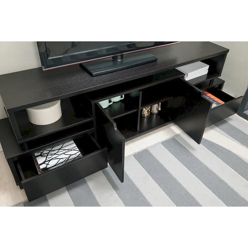 Console TV multifonctionnelle de 70 pouces avec rangement