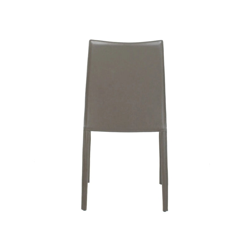 Chaise de salle à manger en cuir reconstitué de style milieu de siècle