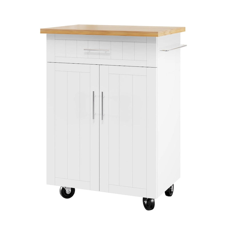 Îlot de cuisine roulant avec rangement