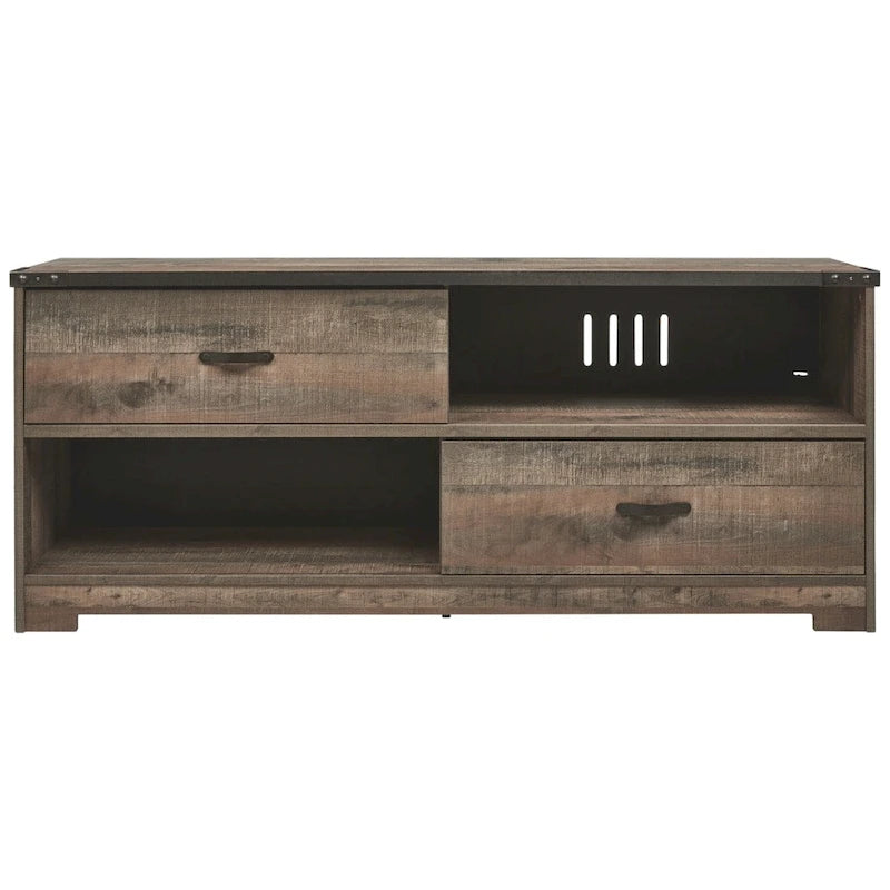 Meuble TV grand format décontracté, marron