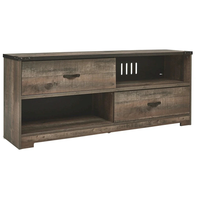 Meuble TV grand format décontracté, marron