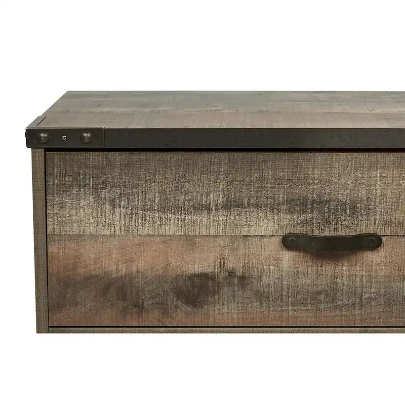Meuble TV grand format décontracté, marron