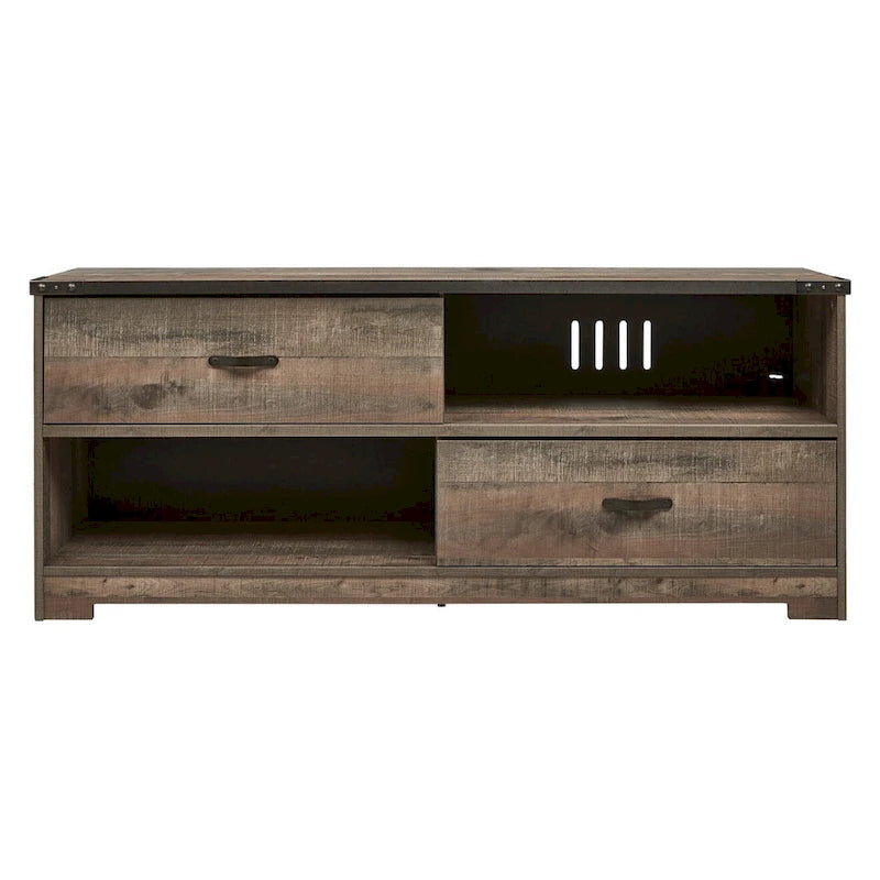 Meuble TV grand format décontracté, marron