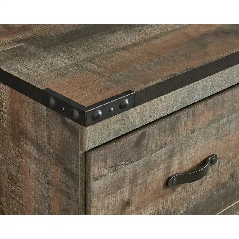 Meuble TV grand format décontracté, marron