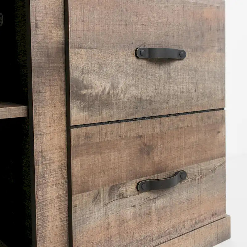 Meuble TV grand format décontracté, marron