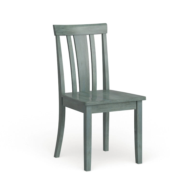 Chaises de salle à manger en bois à lattes par (lot de 2)