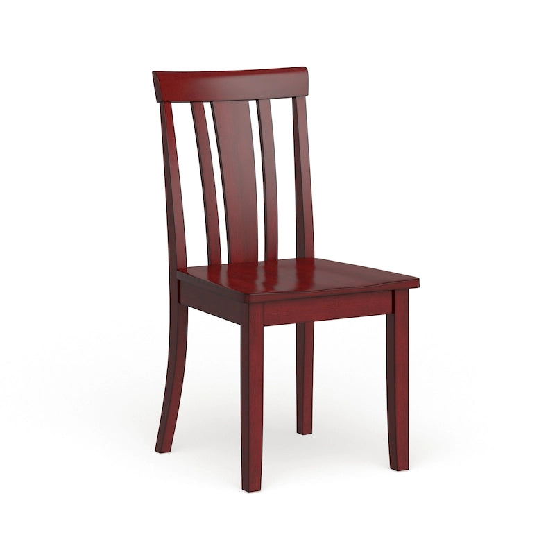Chaises de salle à manger en bois à lattes par (lot de 2)
