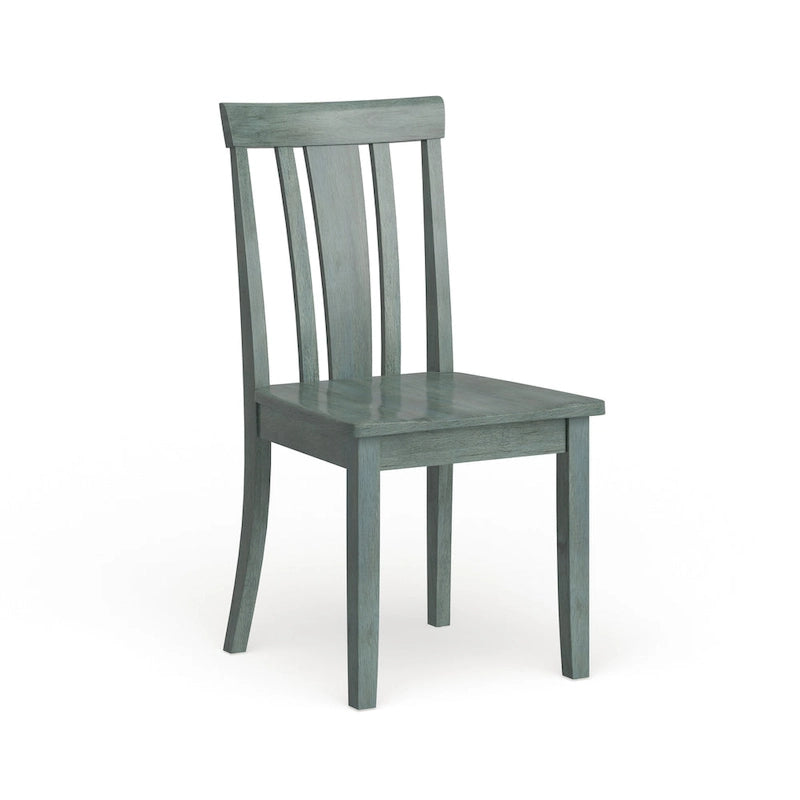 Chaises de salle à manger en bois à lattes par (lot de 2)