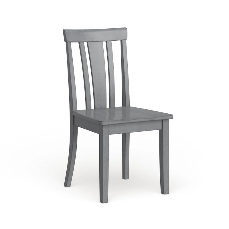 Chaises de salle à manger en bois à lattes par (lot de 2)