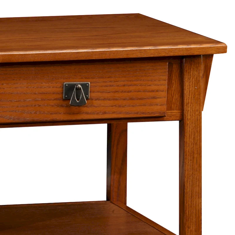 Table basse à deux tiroirs avec étagère