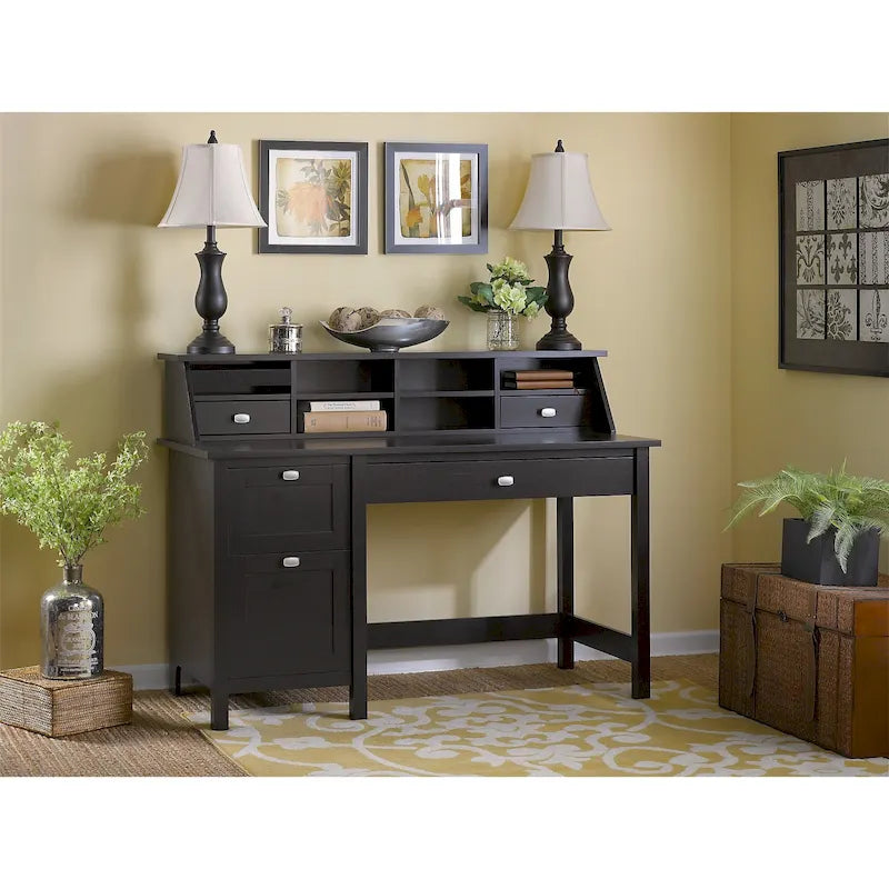 Bureau d'ordinateur 54W avec organisateur de bureau par