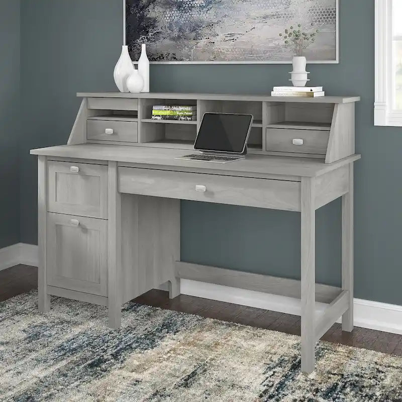 Bureau d'ordinateur 54W avec organisateur de bureau par