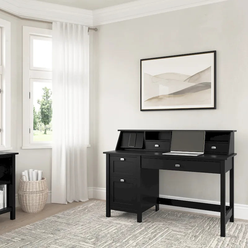 Bureau d'ordinateur 54W avec organisateur de bureau par