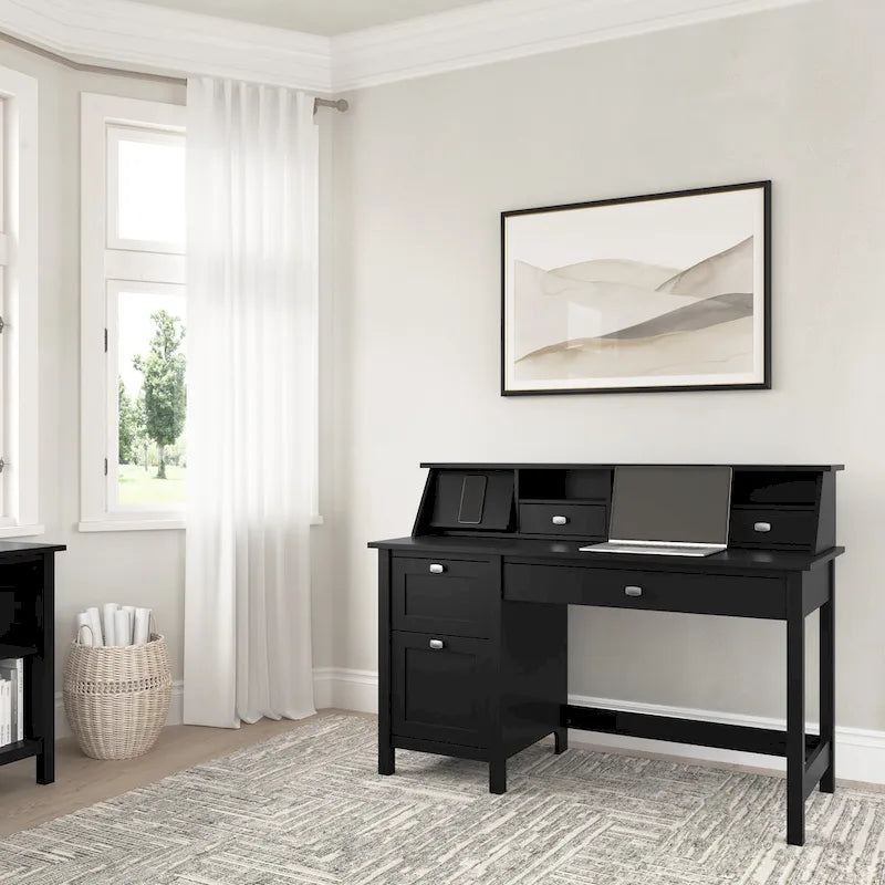 Bureau d'ordinateur 54W avec organisateur de bureau par