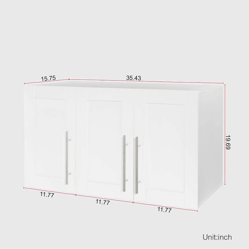 Armoire de rangement murale empilable