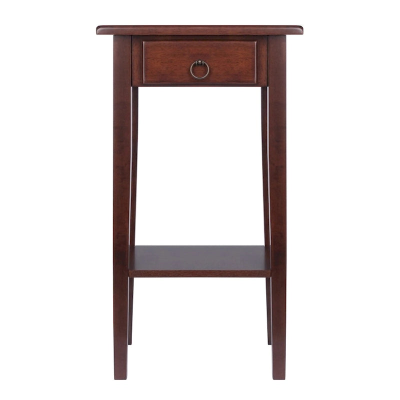 Guéridon d'appoint, Noyer - 17L x 14P x 29,50H