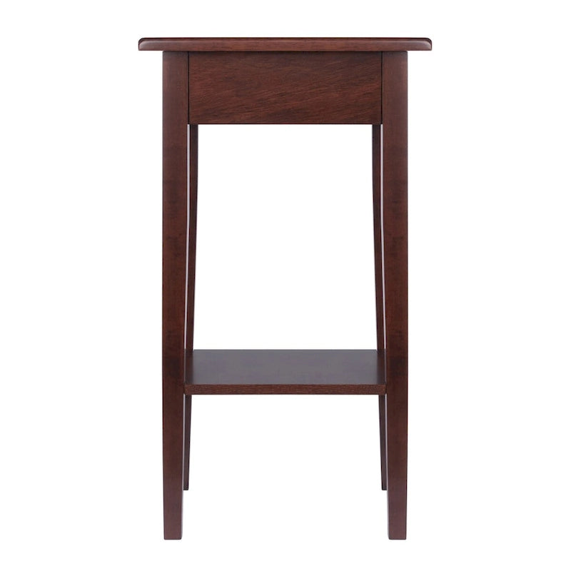 Guéridon d'appoint, Noyer - 17L x 14P x 29,50H