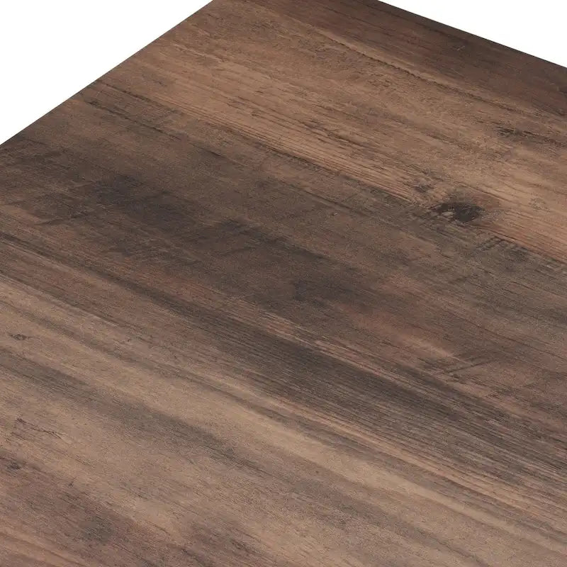 Table basse à 2 niveaux avec étagère de rangement