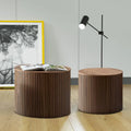 Ensemble de tables basses gigognes deux pièces modernes et élégantes avec plateau amovible