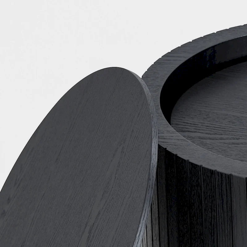 Ensemble de tables basses gigognes deux pièces modernes et élégantes avec plateau amovible