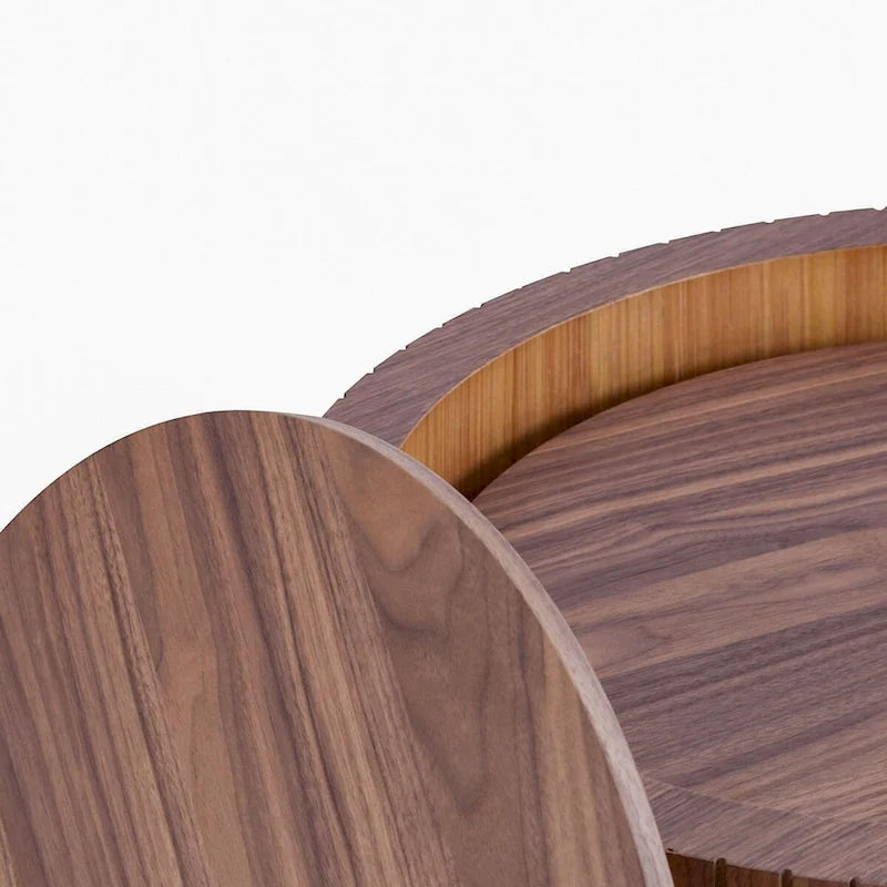 Ensemble de tables basses gigognes deux pièces modernes et élégantes avec plateau amovible