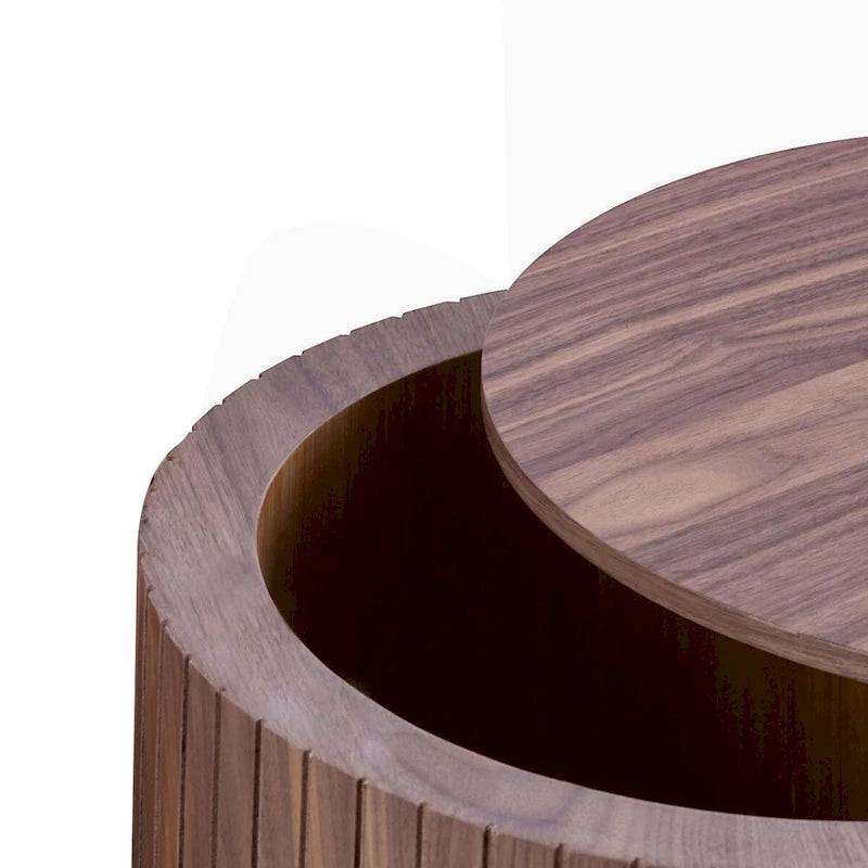 Ensemble de tables basses gigognes deux pièces modernes et élégantes avec plateau amovible