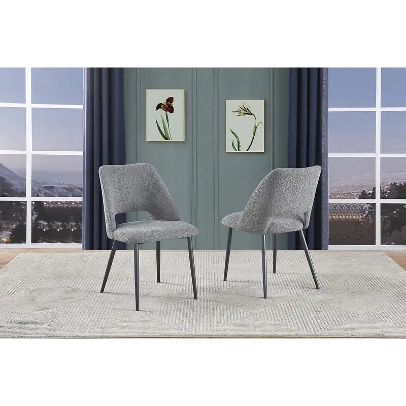 Lot de 2 chaises d'appoint rembourrées