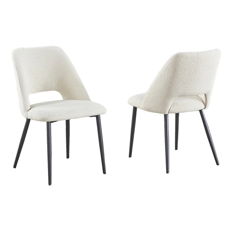 Lot de 2 chaises d'appoint rembourrées