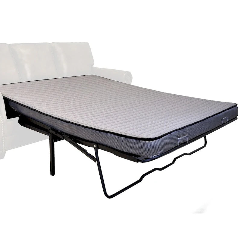 Canapé-lit rembourré en tissu suédine marron rustique - 37 x 86 x 40