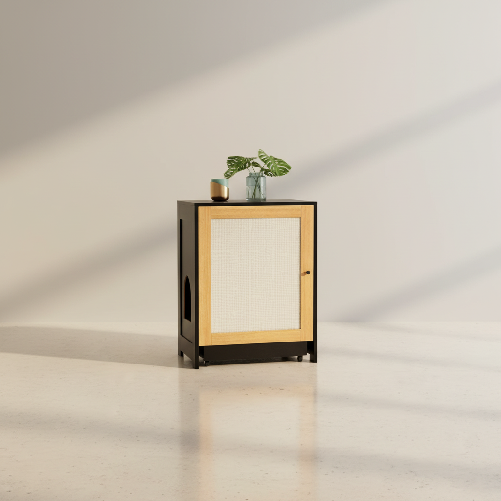 Cat Litter Box Cabinet – Studio Product Photography